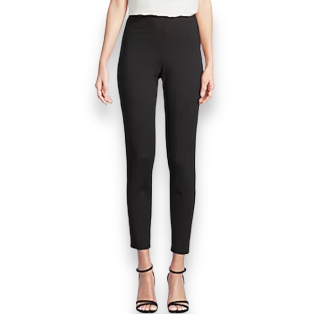 Worthington Ultra Sculpt Ponte Straight Leg Ankle Pant Black Sizes PXL